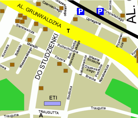 Plan okolic Wydzia�u ETI