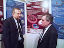 Minister Witold Jurek with Professor Czyżewski at the stand